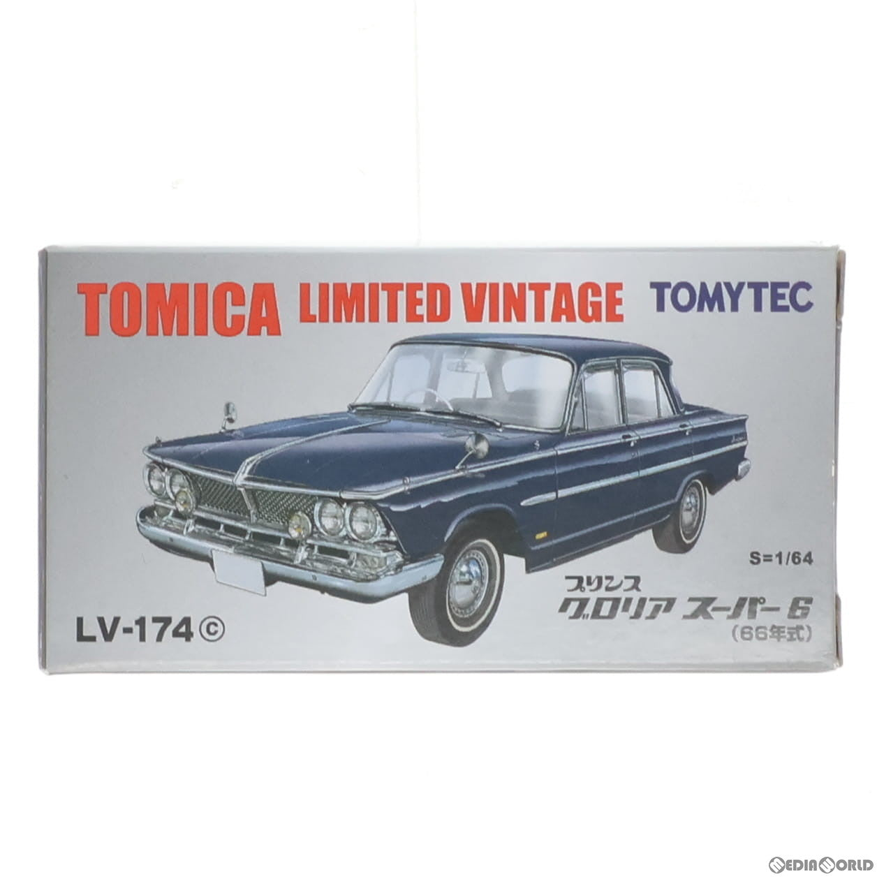 【中古即納】[MDL] トミカリミテッドヴィンテージ TLV-174c プリンス グロリア スーパー6(ネイビー) 1/64 完成品 ミニカー(312291) TOMYTEC(トミーテック)(20201114)