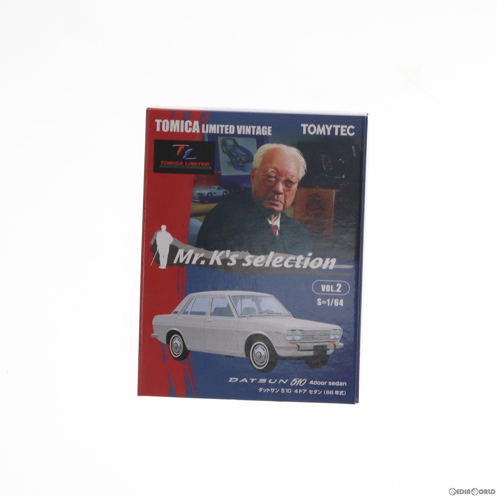 【中古即納】[MDL] トミカリミテッドヴィンテージ TLV-Mr.K vol.2 日産 ダットサン510(ホワイト) 1/64 完成品 ミニカー(283355) TOMYTEC(トミーテック)(20170909)
