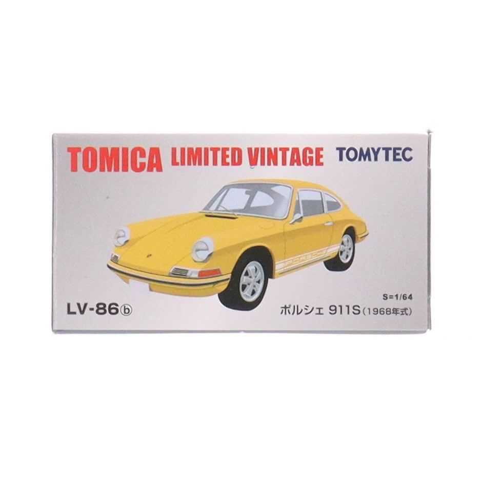 【中古即納】[MDL] トミカリミテッドヴィンテージ TLV-86b ポルシェ911S 1968年式(イエロー) 1/64 完成品 ミニカー(225881) TOMYTEC(トミーテック)(20100831)