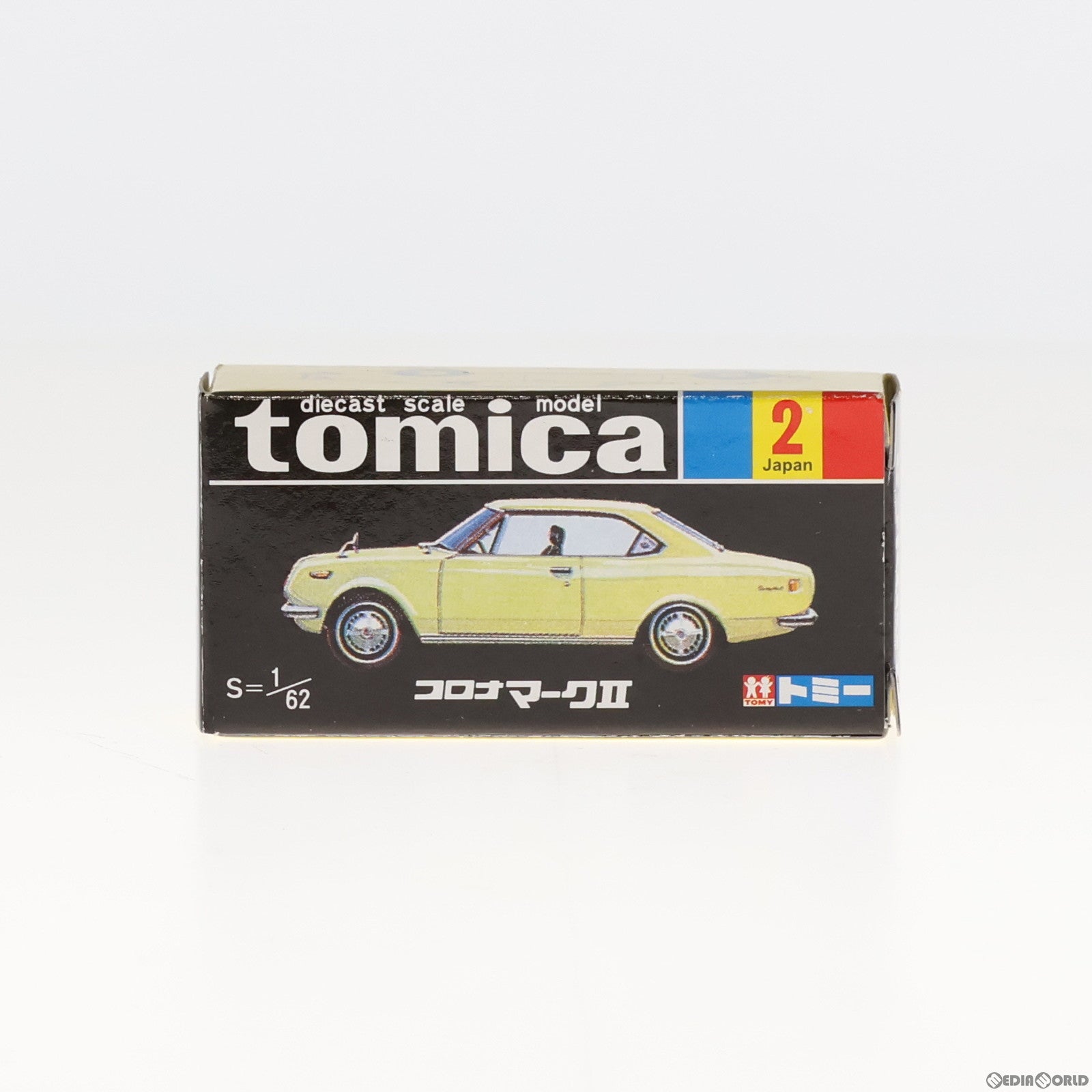 【中古即納】[MDL] トミカ No.2 1/62 コロナ マークII(ホワイト/黒箱) 30周年復刻版 完成品 ミニカー トミー(20001231)