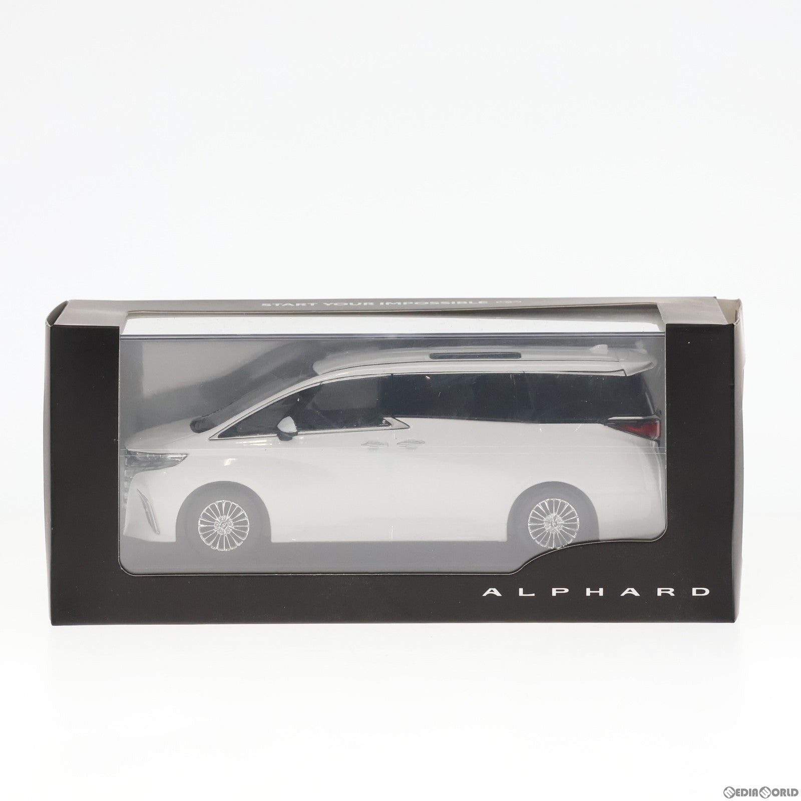 【中古即納】[MDL] トヨタ アルファード(プラチナホワイトパールマイカ) カラーサンプル用ディスプレイモデル 1/30 完成品 ミニカー(089) トヨタ(20101231)