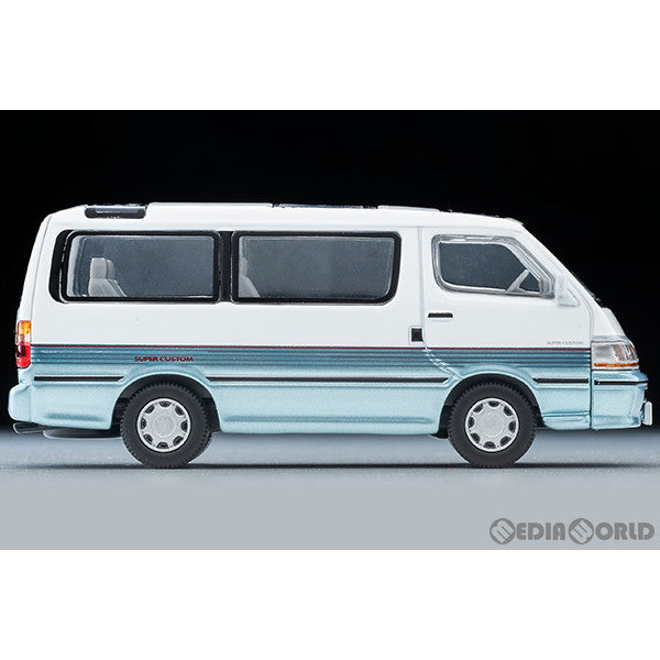 【新品即納】[MDL] トミカリミテッドヴィンテージ NEO LV-N208d 1/64 トヨタ ハイエースワゴン スーパーカスタム(白/水色) 90年式 完成品 ミニカー(330806) TOMYTEC(トミーテック) (20240608)