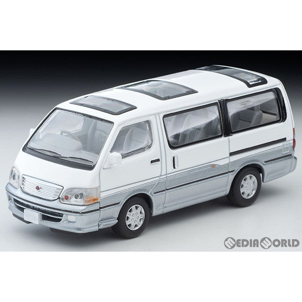 【新品即納】[MDL] トミカリミテッドヴィンテージ NEO LV-N216d 1/64 トヨタ ハイエースワゴン スーパーカスタムG(白/銀) 2001年式 完成品 ミニカー(330790) TOMYTEC(トミーテック) (20240608)