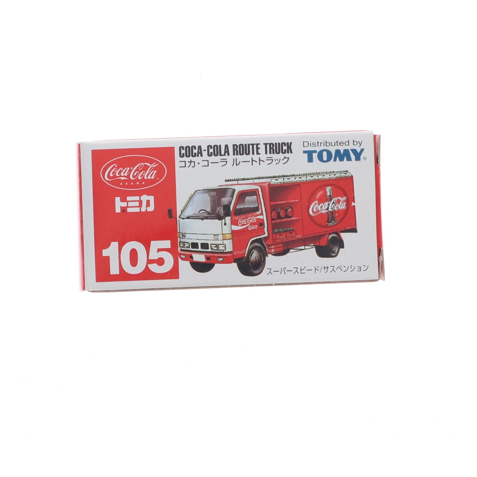 【中古即納】[MDL] トミカ No.105 1/78 コカ・コーラ ルートトラック(レッド×ホワイト/赤箱/箱TOMY青字) 完成品 ミニカー トミー(20031112)