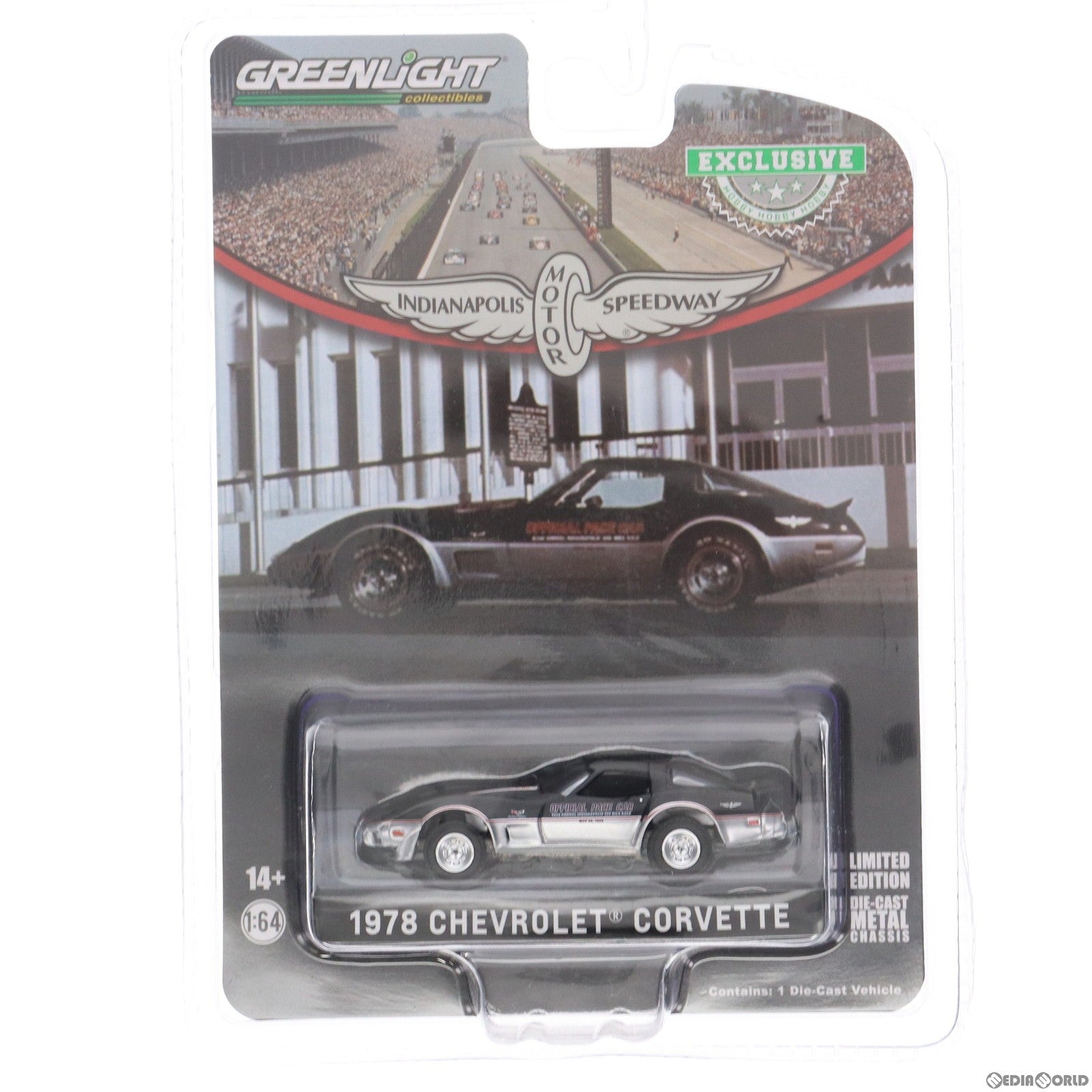 【中古即納】[MDL] 1/64 1978 Chevrolet Corvette - 62nd Annual Indianapolis 500 Mile Race Official Pace Car 完成品 ミニカー(30347) GREENLIGHT(グリーンライト)(20221029)