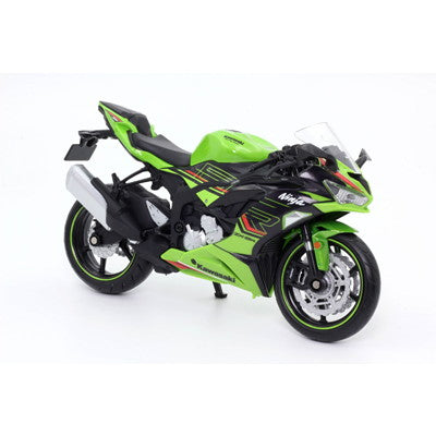 【新品即納】[MDL] 1/12 ダイキャストモーターサイクル 2023 Kawasaki Ninja ZX-6R 緑 完成品 ミニカー 童友社(20241031)