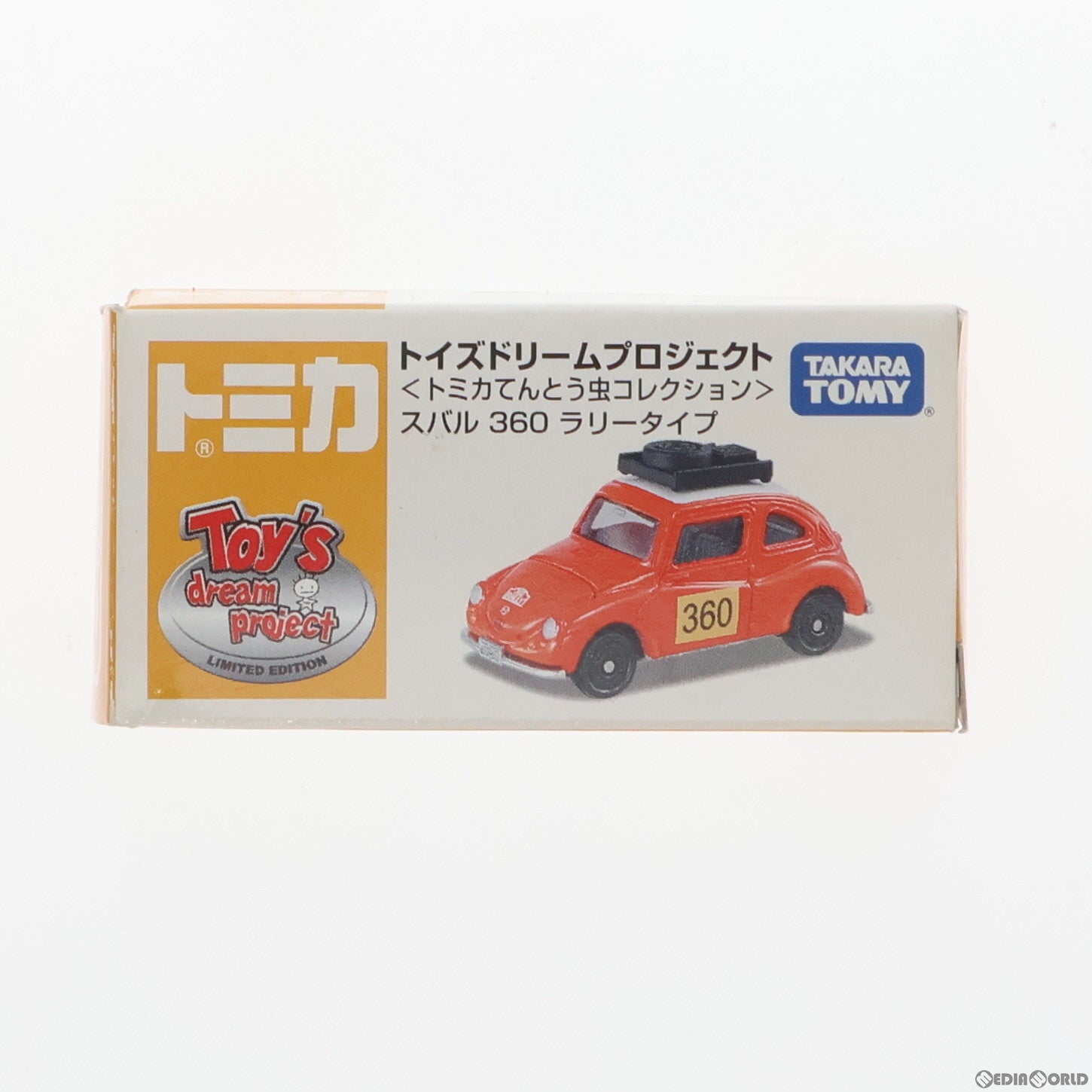 【中古即納】[MDL] トイズドリームプロジェクト限定 トミカ てんとう虫コレクション 1/50 スバル 360 ラリータイプ(レッド×ホワイト) 完成品 ミニカー タカラトミー(19991231)