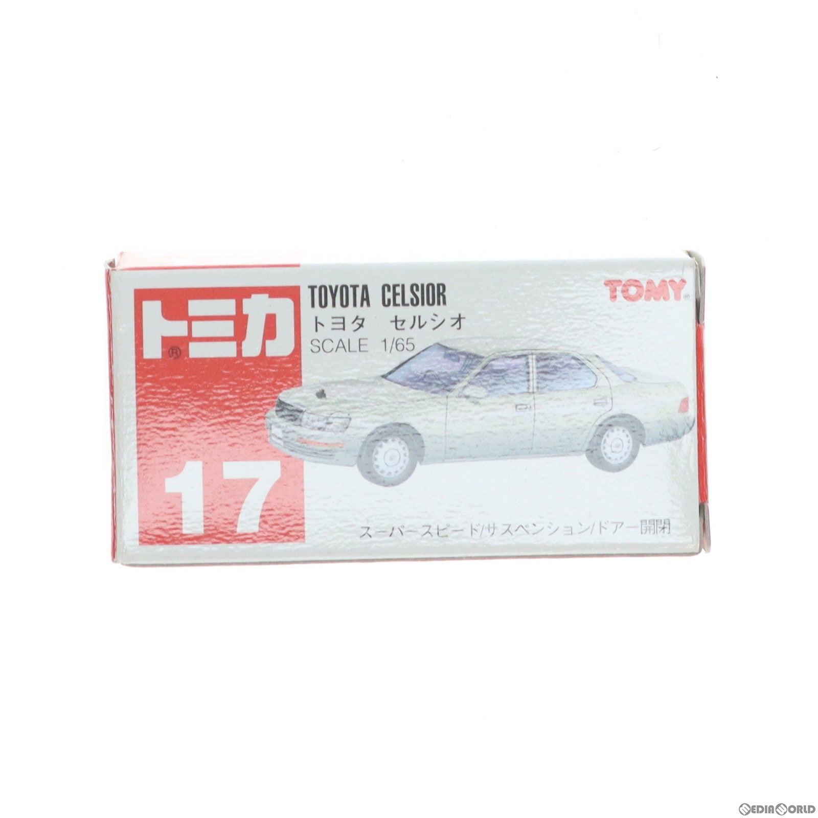 【中古即納】[MDL] トミカ No.17 1/65 トヨタ セルシオ(ホワイト×シルバー/赤箱) 完成品 ミニカー トミー(19991231)