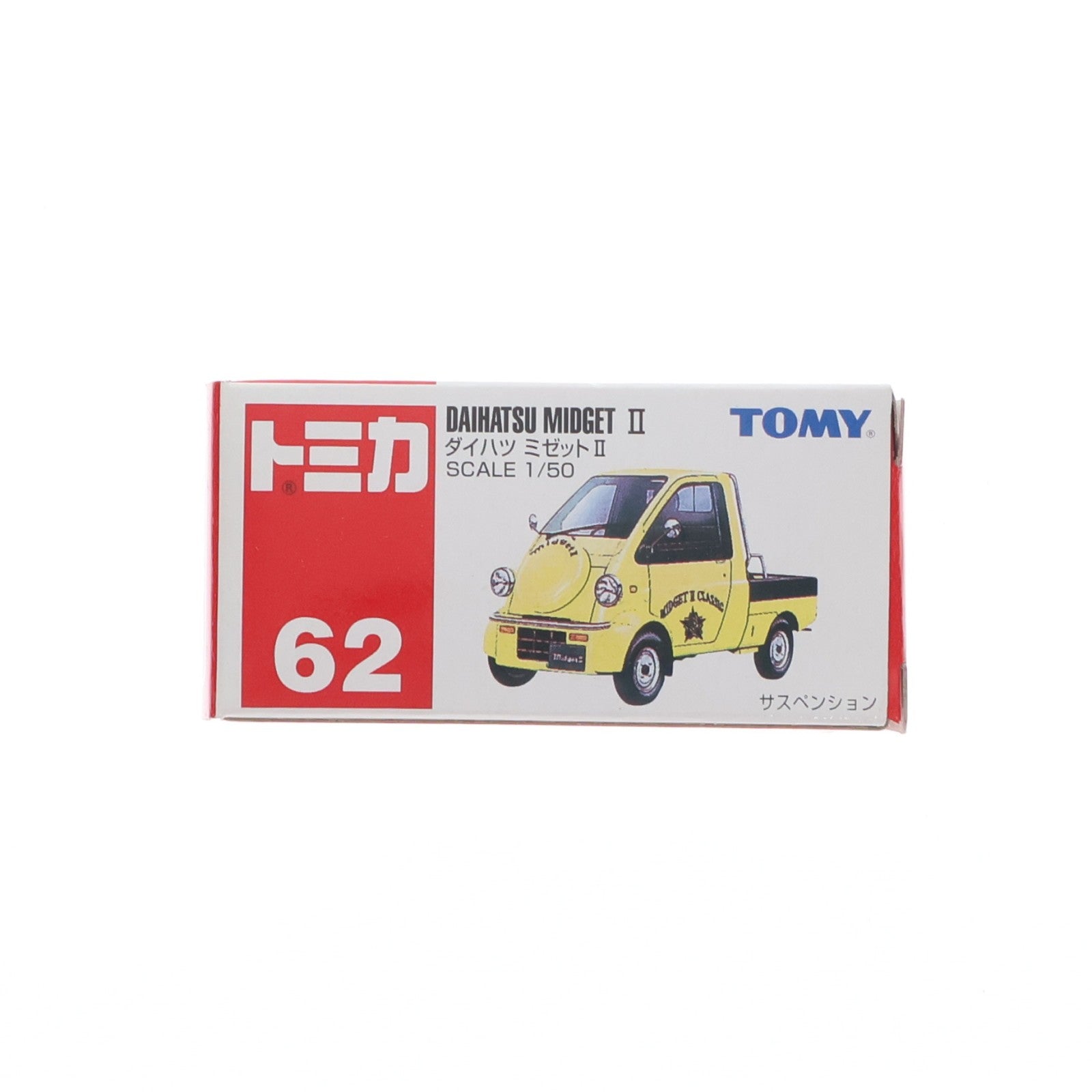 【中古即納】[MDL] トミカ No.62 1/50 ダイハツ ミゼットII(クリーム×ブラック/赤箱) 完成品 ミニカー トミー(20031112)