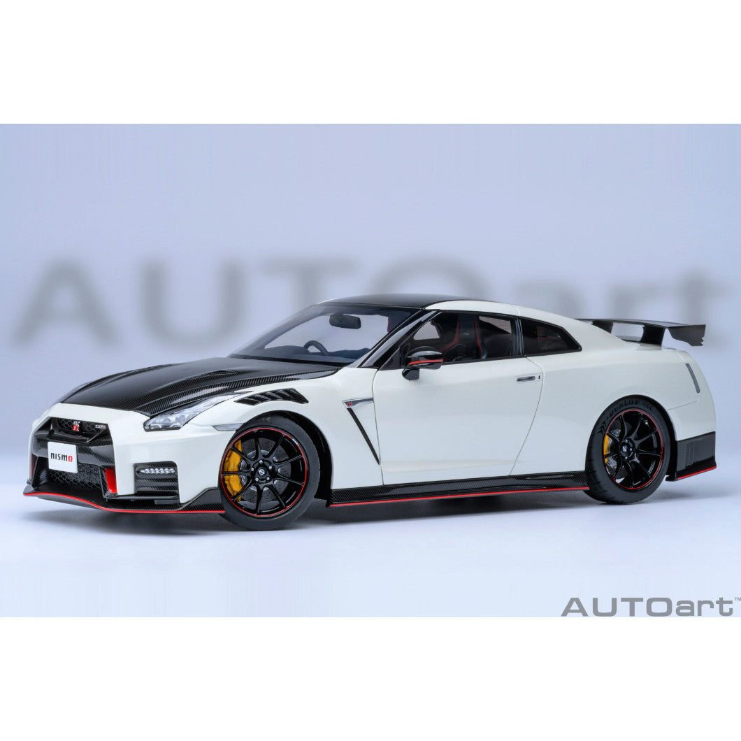 【中古即納】[MDL] オートアート・コンポジットダイキャストモデル 1/18 日産 GT-R(R35) ニスモ スペシャルエディション(ブリリアントホワイトパール) 完成品 ミニカー(77501) AUTOart(オートアート)(20240703)