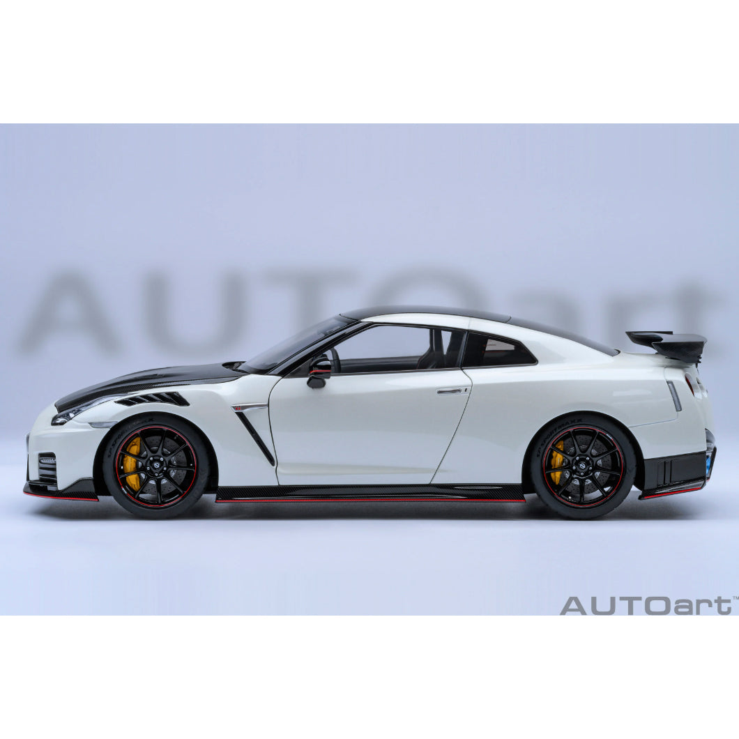 【中古即納】[MDL] オートアート・コンポジットダイキャストモデル 1/18 日産 GT-R(R35) ニスモ スペシャルエディション(ブリリアントホワイトパール) 完成品 ミニカー(77501) AUTOart(オートアート)(20240703)