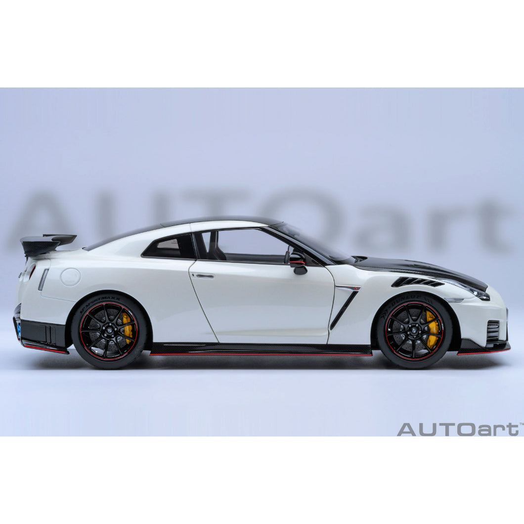 【中古即納】[MDL] オートアート・コンポジットダイキャストモデル 1/18 日産 GT-R(R35) ニスモ スペシャルエディション(ブリリアントホワイトパール) 完成品 ミニカー(77501) AUTOart(オートアート)(20240703)