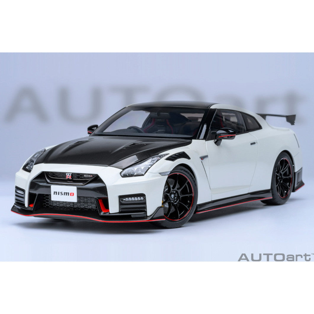 【中古即納】[MDL] オートアート・コンポジットダイキャストモデル 1/18 日産 GT-R(R35) ニスモ スペシャルエディション(ブリリアントホワイトパール) 完成品 ミニカー(77501) AUTOart(オートアート)(20240703)