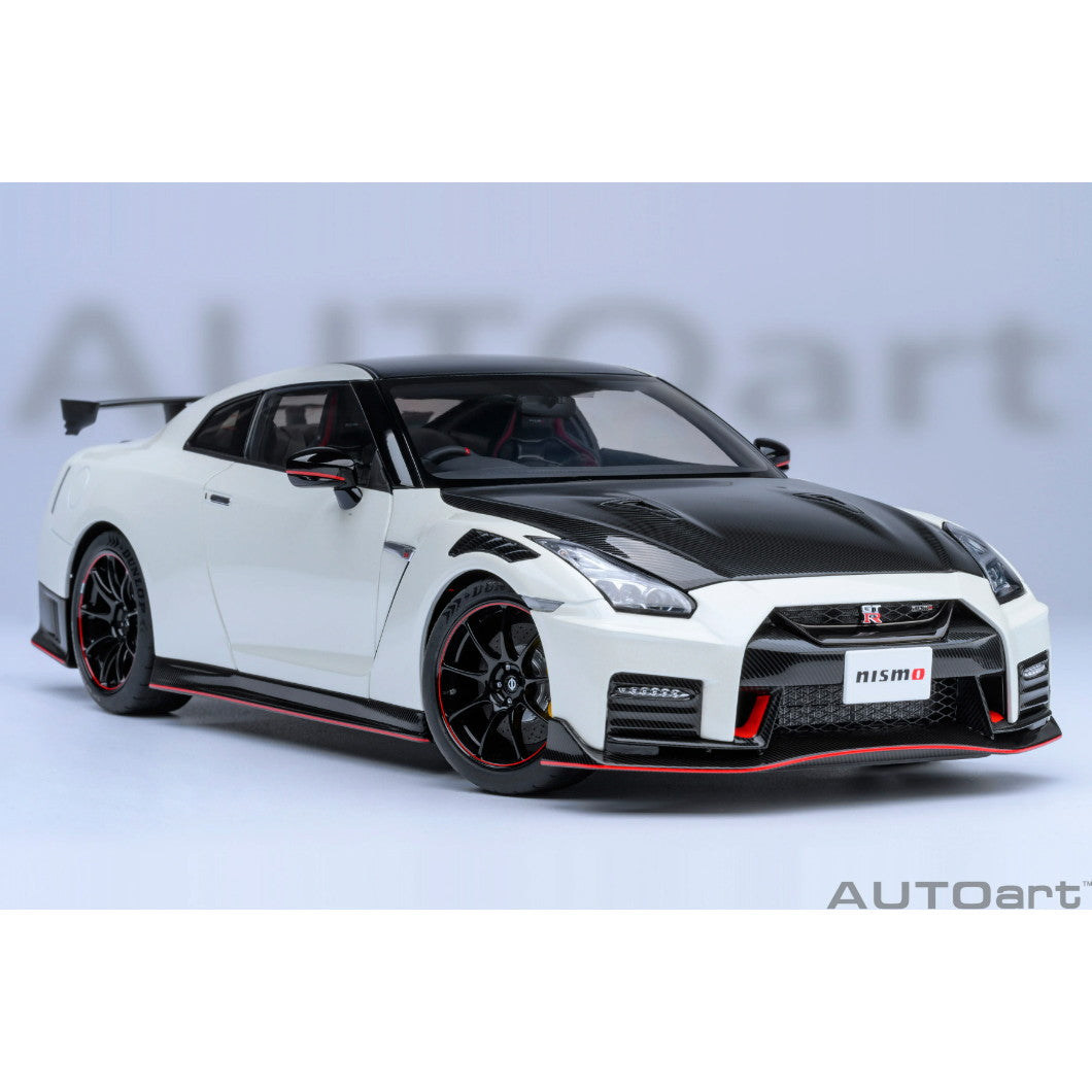 【中古即納】[MDL] オートアート・コンポジットダイキャストモデル 1/18 日産 GT-R(R35) ニスモ スペシャルエディション(ブリリアントホワイトパール) 完成品 ミニカー(77501) AUTOart(オートアート)(20240703)