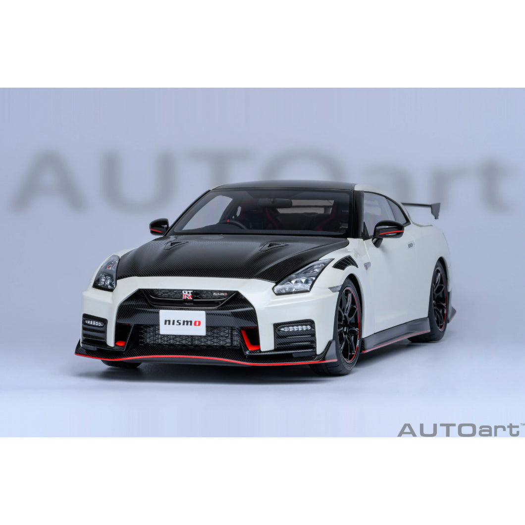 【中古即納】[MDL] オートアート・コンポジットダイキャストモデル 1/18 日産 GT-R(R35) ニスモ スペシャルエディション(ブリリアントホワイトパール) 完成品 ミニカー(77501) AUTOart(オートアート)(20240703)