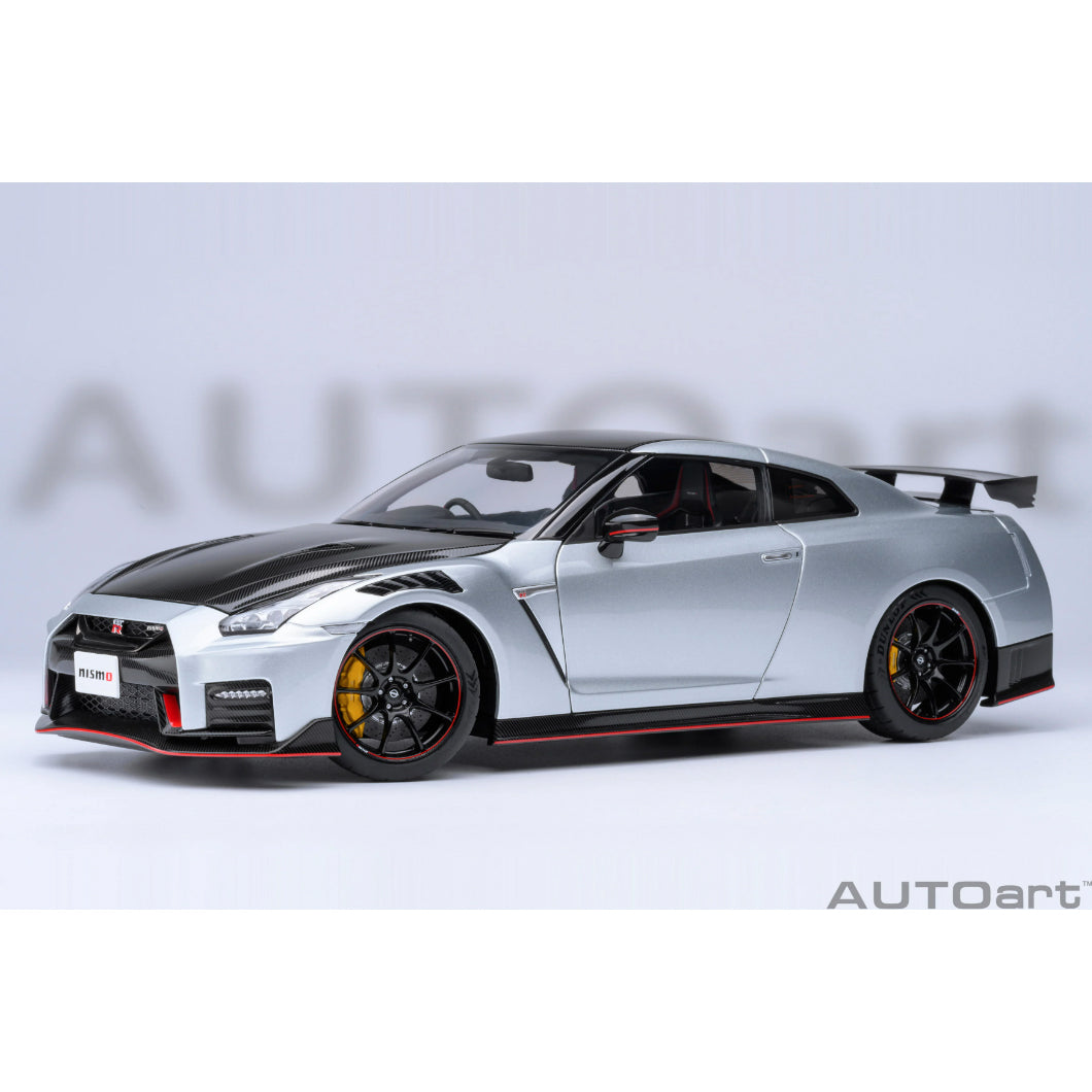 【新品即納】[MDL] オートアート・コンポジットダイキャストモデル 1/18 日産 GT-R(R35) ニスモ スペシャルエディション(アルティメイトメタルシルバー) 完成品 ミニカー(77503) AUTOart(オートアート) (20240630)