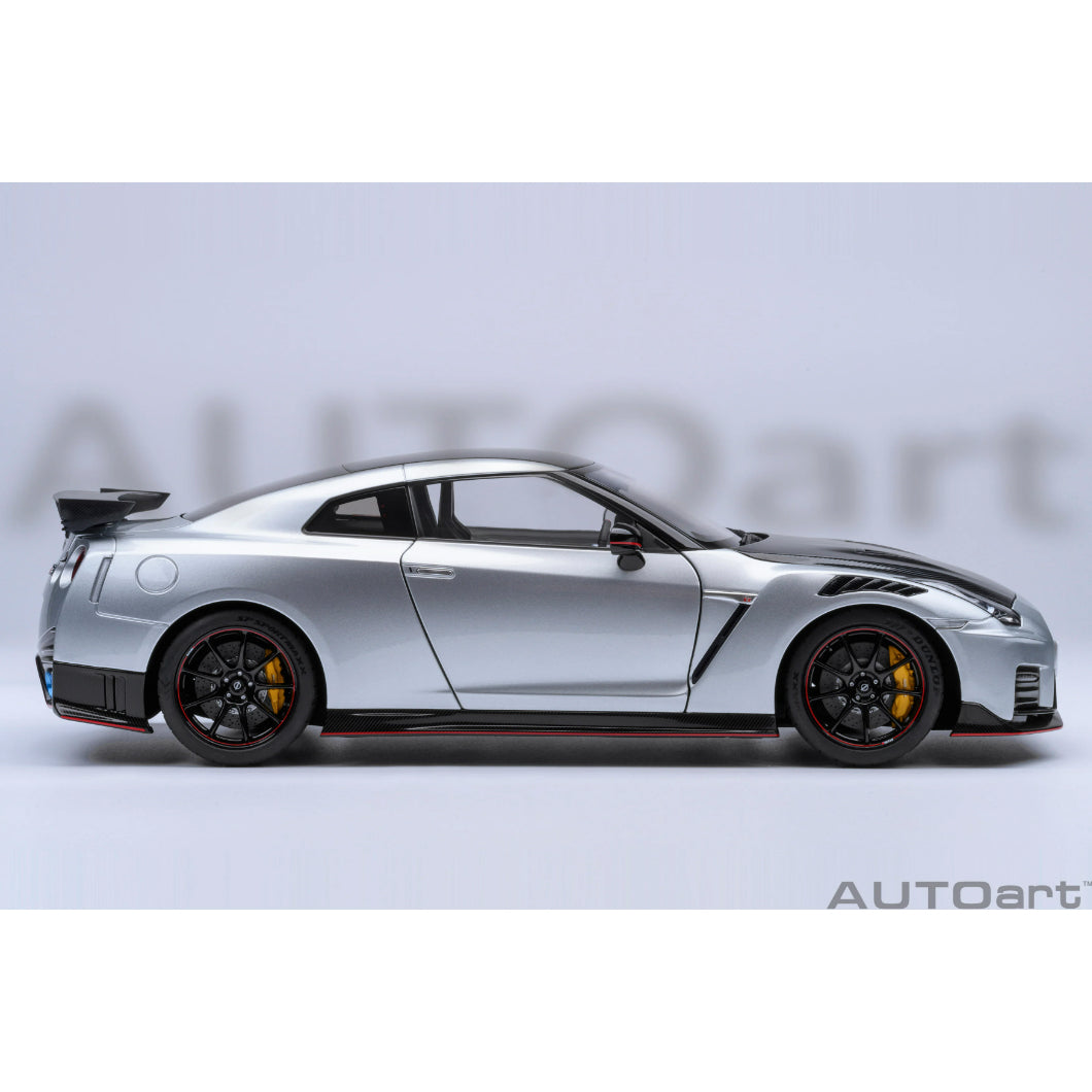 【新品即納】[MDL] オートアート・コンポジットダイキャストモデル 1/18 日産 GT-R(R35) ニスモ スペシャルエディション(アルティメイトメタルシルバー) 完成品 ミニカー(77503) AUTOart(オートアート) (20240630)
