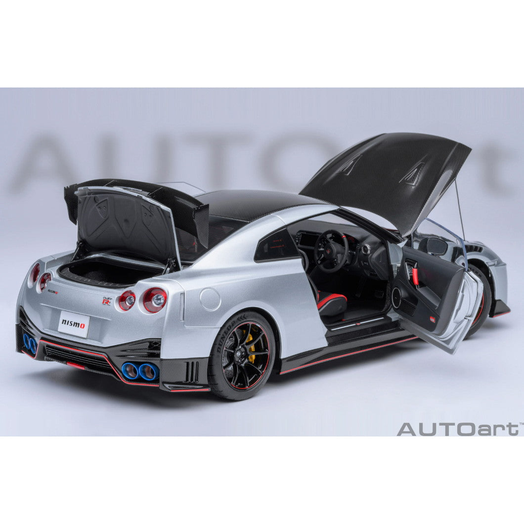 【新品即納】[MDL] オートアート・コンポジットダイキャストモデル 1/18 日産 GT-R(R35) ニスモ スペシャルエディション(アルティメイトメタルシルバー) 完成品 ミニカー(77503) AUTOart(オートアート) (20240630)