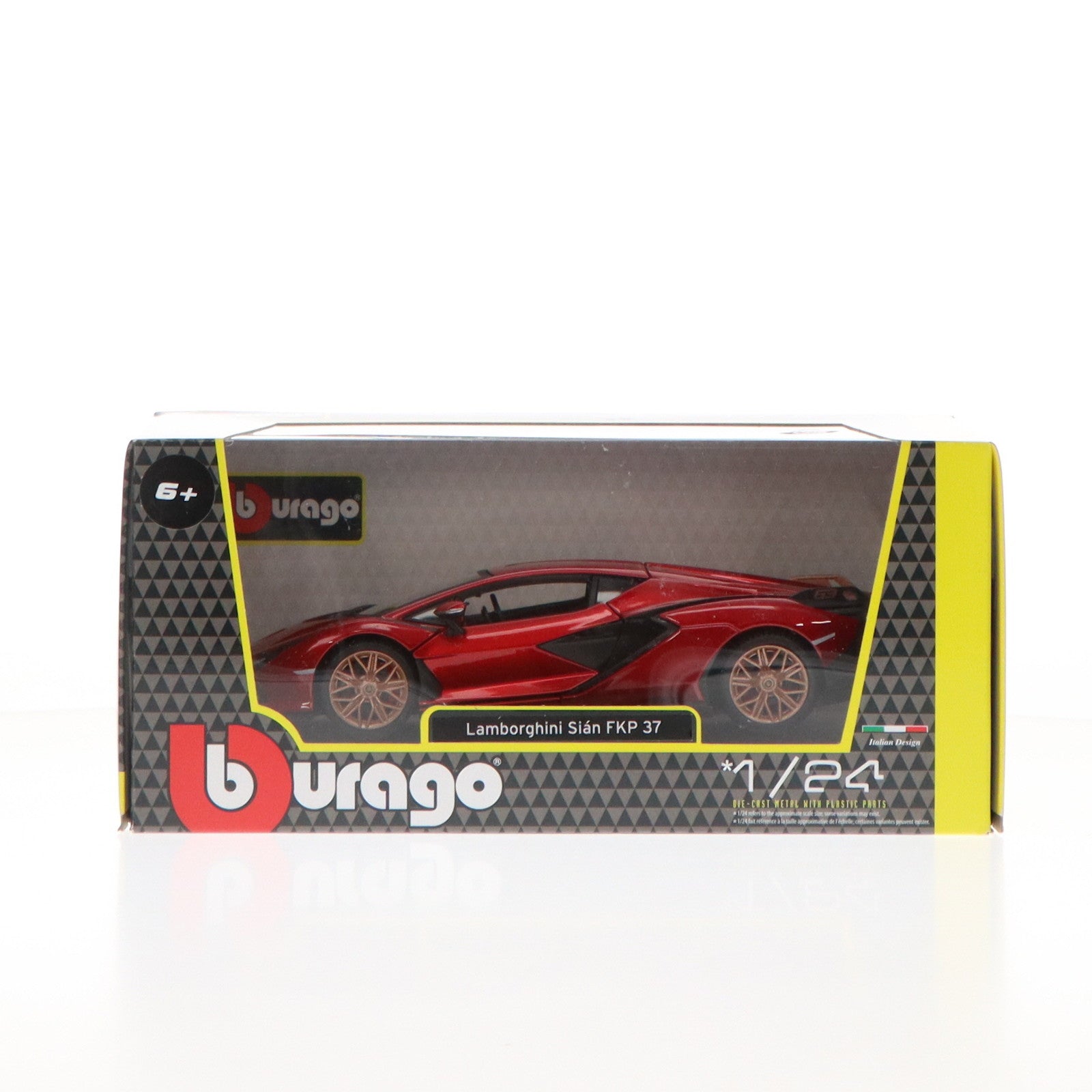 【中古即納】[MDL] 1/24 ランボルギーニ シアン FKP37(レッド) 完成品 ミニカー(BUR21099R1) BBURAGO(ブラゴ)(20221231)