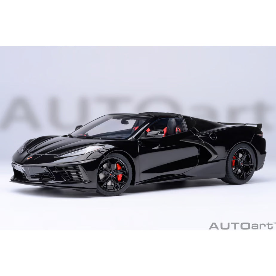 【新品即納】[MDL] オートアート・コンポジットダイキャストモデル 1/18 シボレー コルベット(C8) スティングレイ Z51(ブラック) 完成品 ミニカー(71280) AUTOart(オートアート) (20240731)