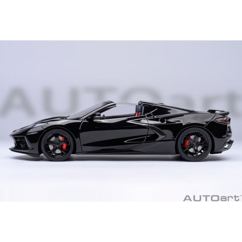 【新品即納】[MDL] オートアート・コンポジットダイキャストモデル 1/18 シボレー コルベット(C8) スティングレイ Z51(ブラック) 完成品 ミニカー(71280) AUTOart(オートアート) (20240731)