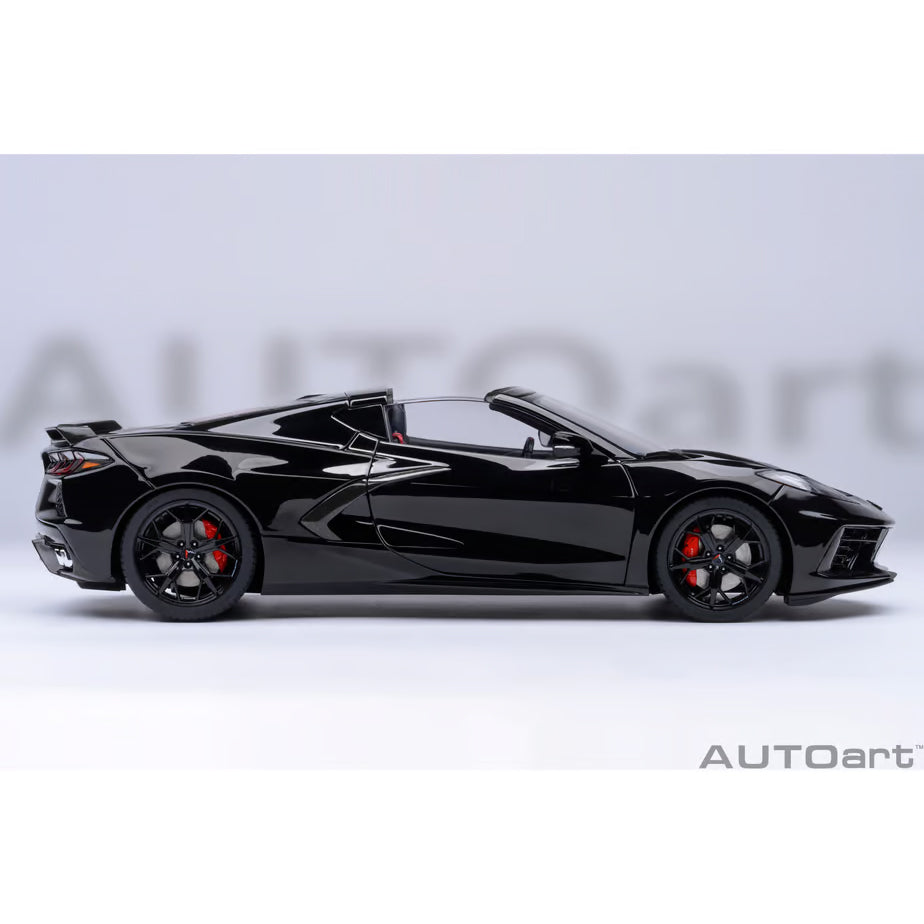 【新品即納】[MDL] オートアート・コンポジットダイキャストモデル 1/18 シボレー コルベット(C8) スティングレイ Z51(ブラック) 完成品 ミニカー(71280) AUTOart(オートアート) (20240731)