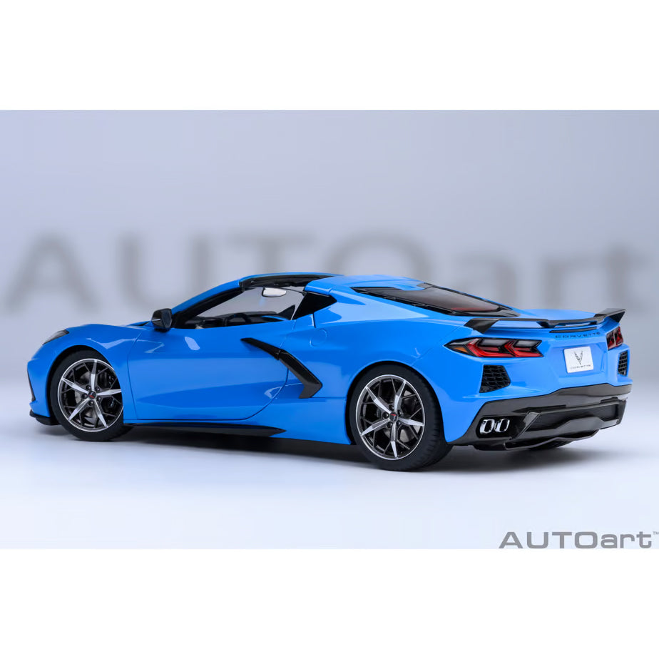 【新品即納】[MDL] オートアート・コンポジットダイキャストモデル 1/18 シボレー コルベット(C8) スティングレイ Z51(ブルー) 完成品 ミニカー(71281) AUTOart(オートアート) (20240731)