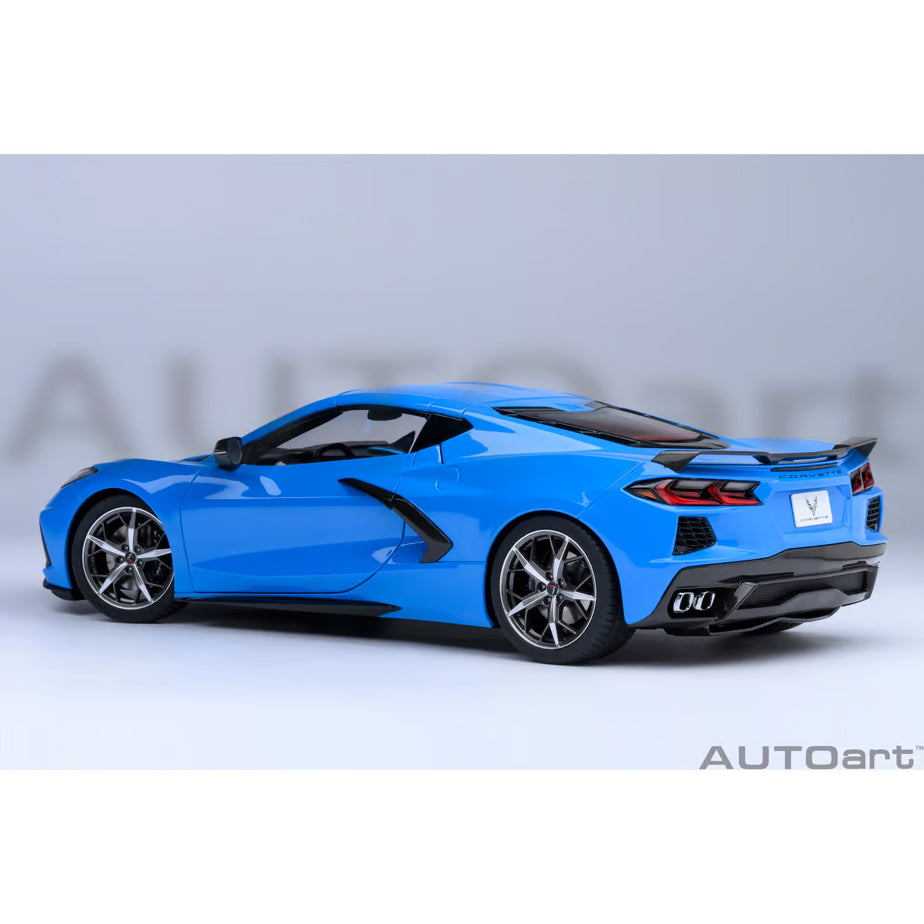 【新品即納】[MDL] オートアート・コンポジットダイキャストモデル 1/18 シボレー コルベット(C8) スティングレイ Z51(ブルー) 完成品 ミニカー(71281) AUTOart(オートアート) (20240731)