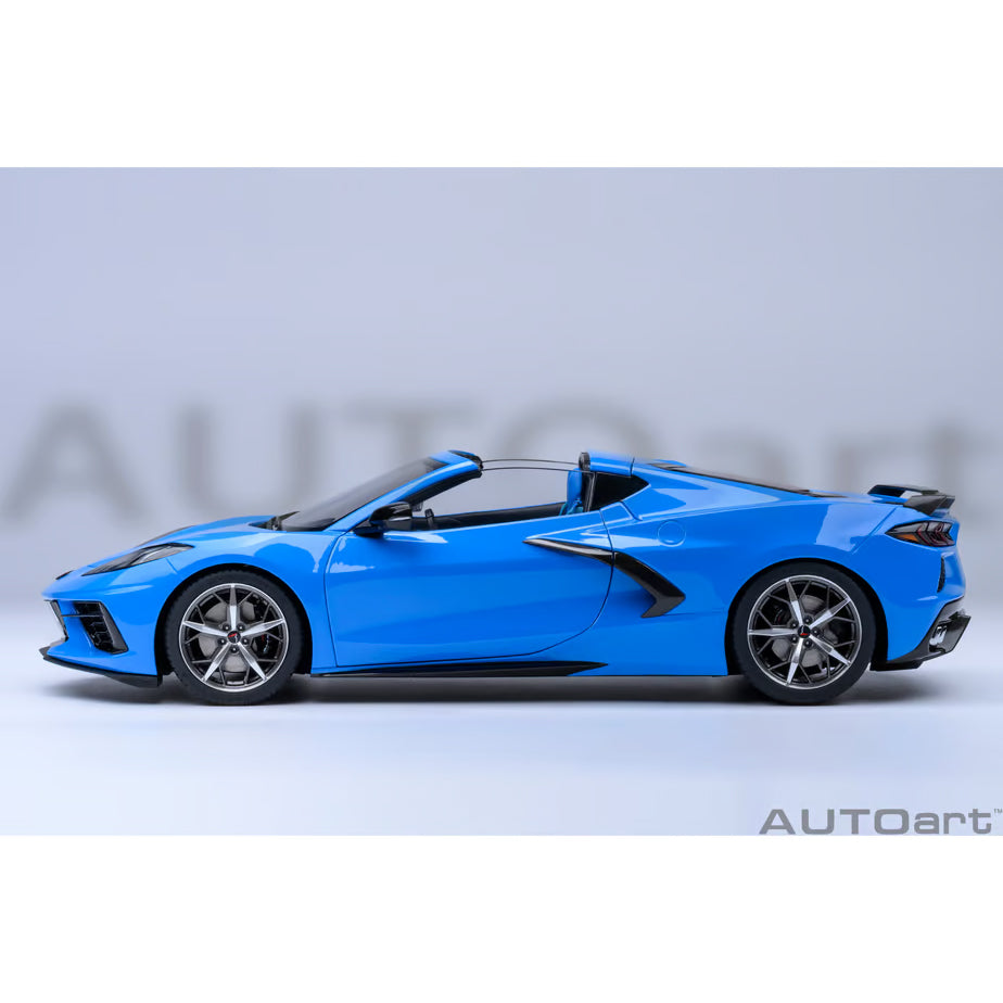 【新品即納】[MDL] オートアート・コンポジットダイキャストモデル 1/18 シボレー コルベット(C8) スティングレイ Z51(ブルー) 完成品 ミニカー(71281) AUTOart(オートアート) (20240731)