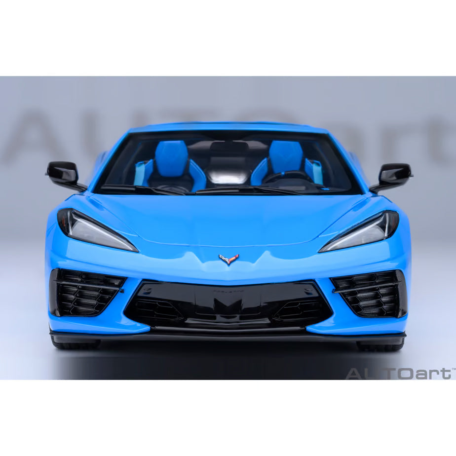 【新品即納】[MDL] オートアート・コンポジットダイキャストモデル 1/18 シボレー コルベット(C8) スティングレイ Z51(ブルー) 完成品 ミニカー(71281) AUTOart(オートアート) (20240731)