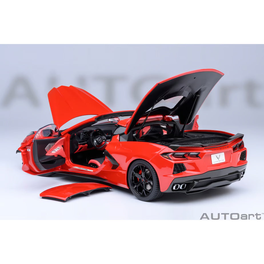 【新品即納】[MDL] オートアート・コンポジットダイキャストモデル 1/18 シボレー コルベット(C8) スティングレイ Z51(レッド) 完成品 ミニカー(71282) AUTOart(オートアート) (20240731)