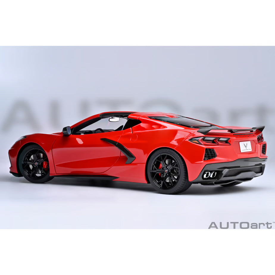 【新品即納】[MDL] オートアート・コンポジットダイキャストモデル 1/18 シボレー コルベット(C8) スティングレイ Z51(レッド) 完成品 ミニカー(71282) AUTOart(オートアート) (20240731)