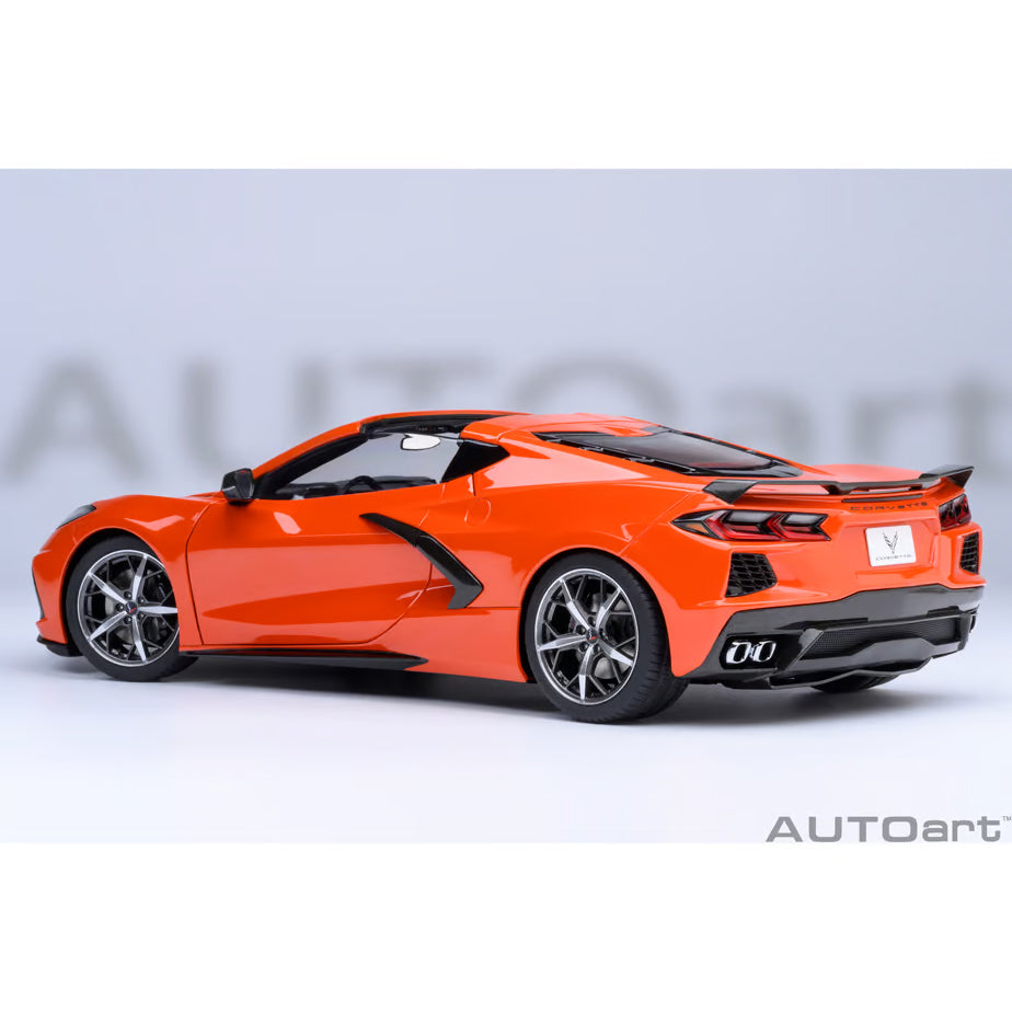 【新品即納】[MDL] オートアート・コンポジットダイキャストモデル 1/18 シボレー コルベット(C8) スティングレイ Z51(オレンジ) 完成品 ミニカー(71283) AUTOart(オートアート) (20240731)