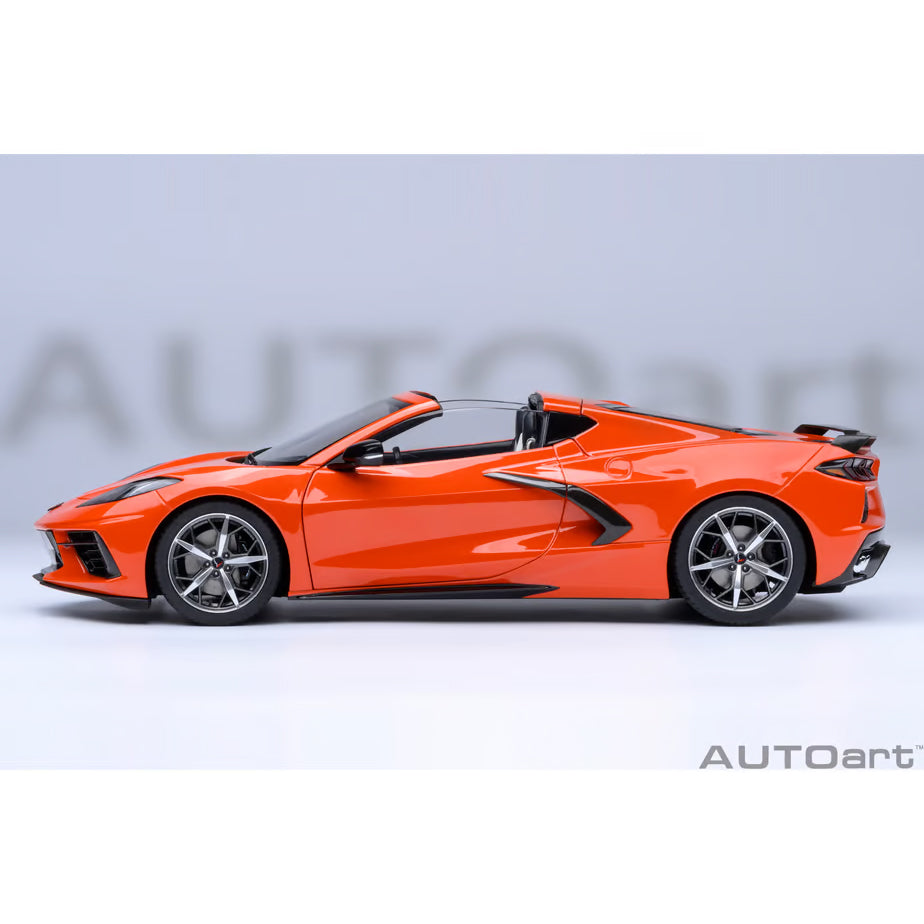 【新品即納】[MDL] オートアート・コンポジットダイキャストモデル 1/18 シボレー コルベット(C8) スティングレイ Z51(オレンジ) 完成品 ミニカー(71283) AUTOart(オートアート) (20240731)