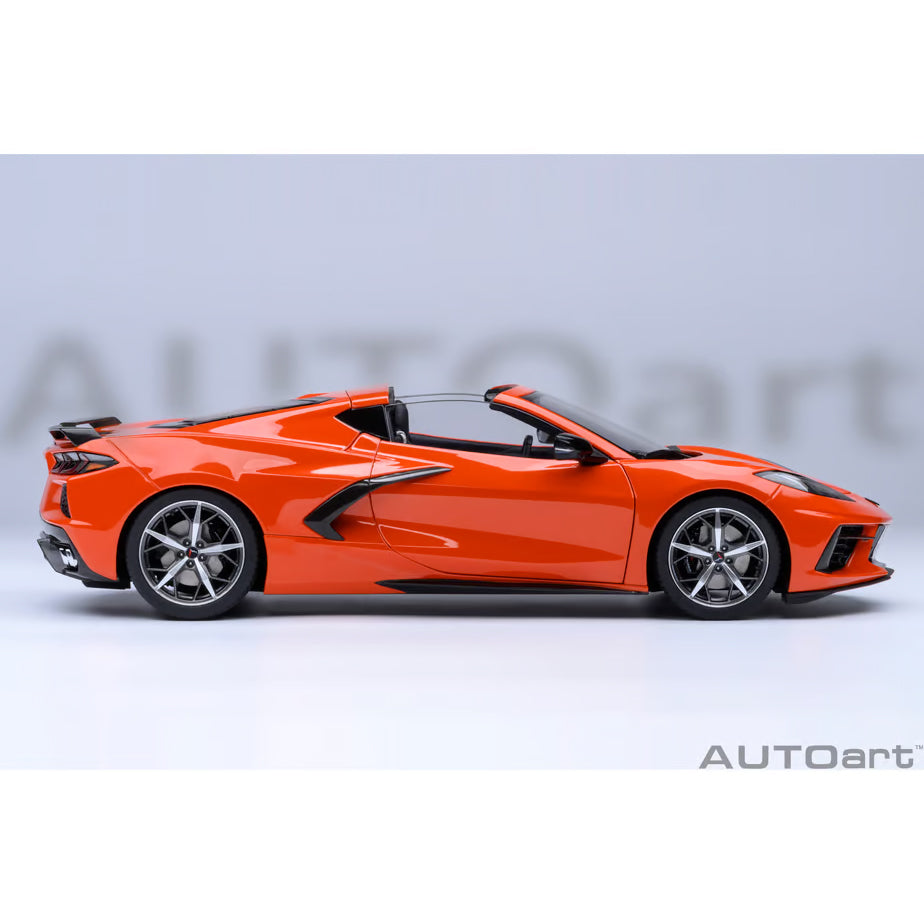 【新品即納】[MDL] オートアート・コンポジットダイキャストモデル 1/18 シボレー コルベット(C8) スティングレイ Z51(オレンジ) 完成品 ミニカー(71283) AUTOart(オートアート) (20240731)