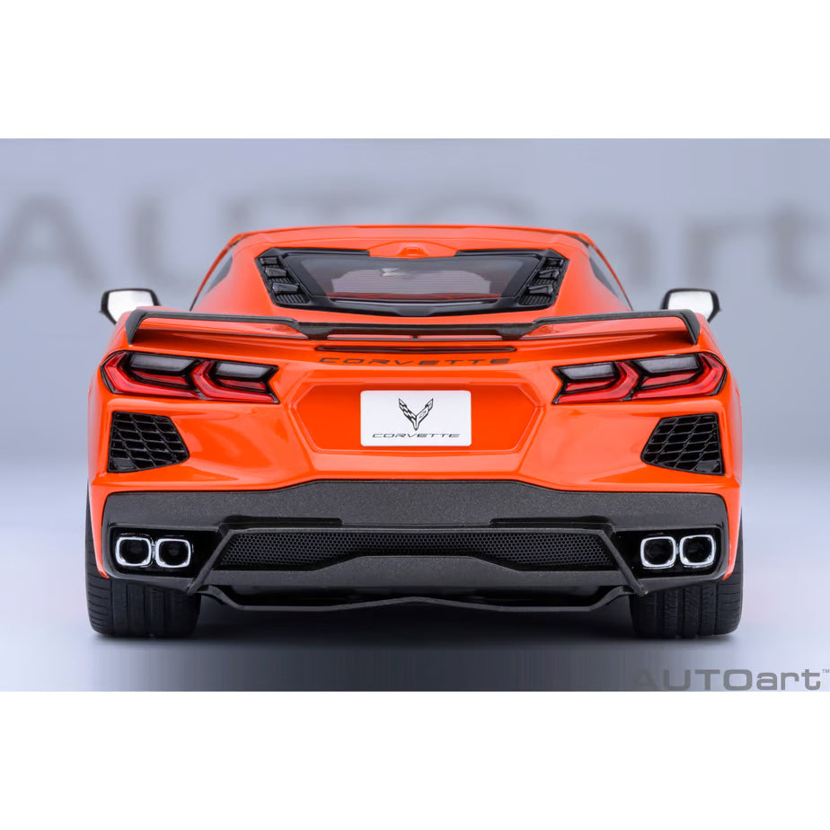 【新品即納】[MDL] オートアート・コンポジットダイキャストモデル 1/18 シボレー コルベット(C8) スティングレイ Z51(オレンジ) 完成品 ミニカー(71283) AUTOart(オートアート) (20240731)
