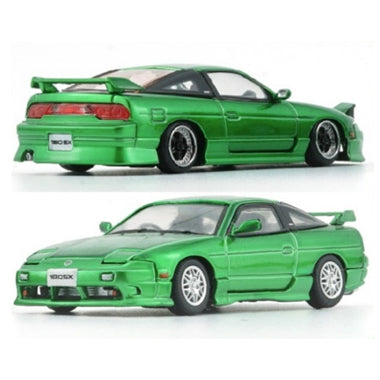 【新品即納】[MDL] 1/64 日産 シルビア 180SX メタリックグリーン RHD 完成品 ミニカー(64B0308) BM CREATIONS(ビー・エムクリエイションズ)(20240921)