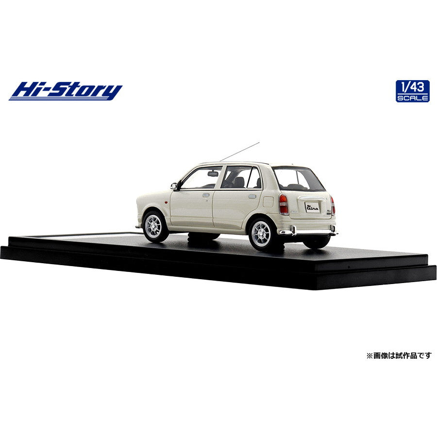 【新品即納】[MDL] Hi-Story(ハイストーリー) 1/43 DAIHATSU Mira Gino(ミラジーノ) 5DOOR(2000) パールホワイト 完成品 ミニカー(HS460WH) インターアライド(20240821)