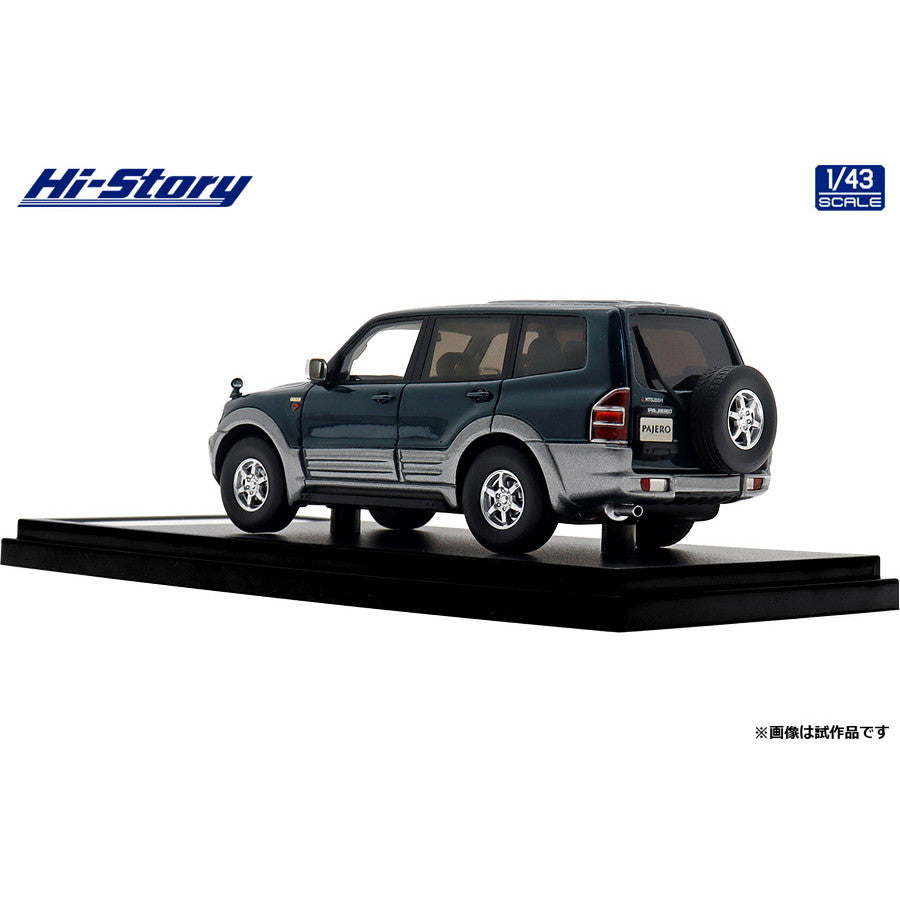 【新品即納】[MDL] Hi-Story(ハイストーリー) 1/43 MITSUBISHI PAJERO(パジェロ) Long SUPER EXCEED DI-DIESEL 3200(1999) フォレスタグリーン/クイーンズシルバー 完成品 ミニカー(HS473GR) インターアライド(20240915)