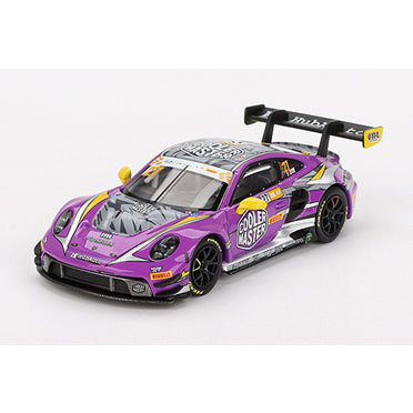 【新品】【お取り寄せ】[MDL] MINI-GT 1/64 ポルシェ 911 GT3 R FIA GT ワールドカップ 70周年 2023 #27 マカオグランプリ HubAuto Racing(左ハンドル) 完成品 ミニカー(MGT00793-BL) TSM(トゥルースケールミニチュアズ)(20241130)