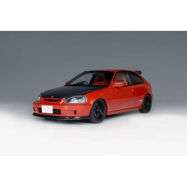 【新品即納】[MDL] 1/18 ホンダ シビック Type R(EK9) レッド 完成品 ミニカー(M85009) MOTORHELIX(モーターヘリックス) (20240731)