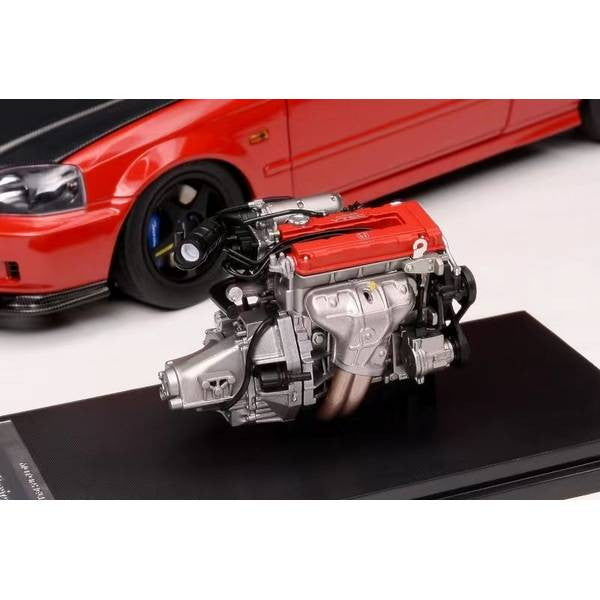 【新品即納】[MDL] 1/18 ホンダ シビック Type R(EK9) レッド 完成品 ミニカー(M85009) MOTORHELIX(モーターヘリックス) (20240731)