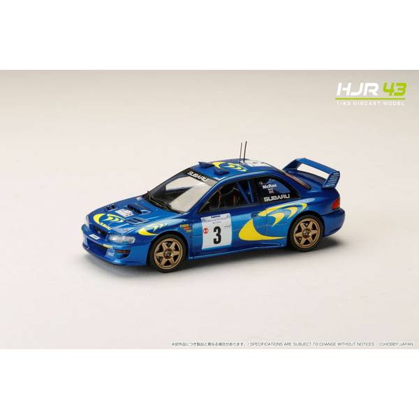 【新品】【お取り寄せ】[MDL] 1/43 スバル インプレッサ ツール・ド・コルス 1997 #3 完成品 ミニカー(HJR431002A) ホビージャパン(20241031)