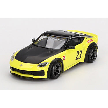 【新品】【お取り寄せ】[MDL] MINI-GT 1/64 Nissan Z LB★NATION WORKS イカズチイエロー(右ハンドル) 完成品 ミニカー(MGT00826-R) TSM(トゥルースケールミニチュアズ)(20241231)