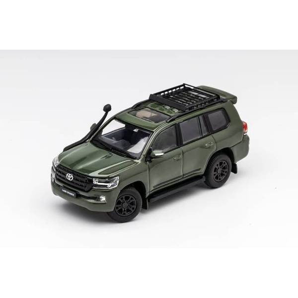 【新品即納】[MDL] 1/64 トヨタ ランドクルーザーLC200(Backpack version) LHD ウェーディングホース/ラゲッジラック付 グリーン 完成品 ミニカー(KS072-150) Gaincorp Products(ゲインコーププロダクツ)(20241231)