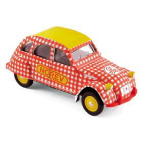 【新品即納】[MDL] (再販) 3インチ シトロエン 2CV 6 スペシャル 80 サイクリスト レッド/ホワイト 完成品 ミニカー(310601) NOREV(ノレブ) (20240930)