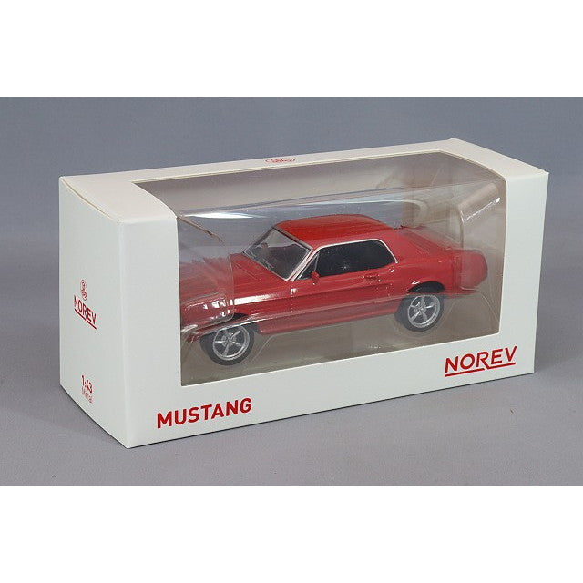 【新品即納】[MDL] (再販) Jet Car 1/43 フォード マスタング 68 レッド 完成品 ミニカー(270580) NOREV(ノレブ) (20240930)