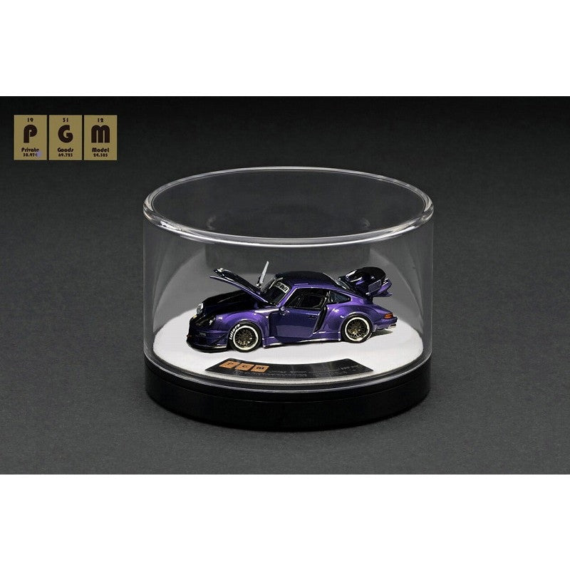 【新品即納】[MDL] 1/64 RWB 930 Violet Purple-Rotating display(回転台座バージョン) 完成品 ミニカー(PGM-640207-2) PGM(プライベートグッズモデル)(20241231)