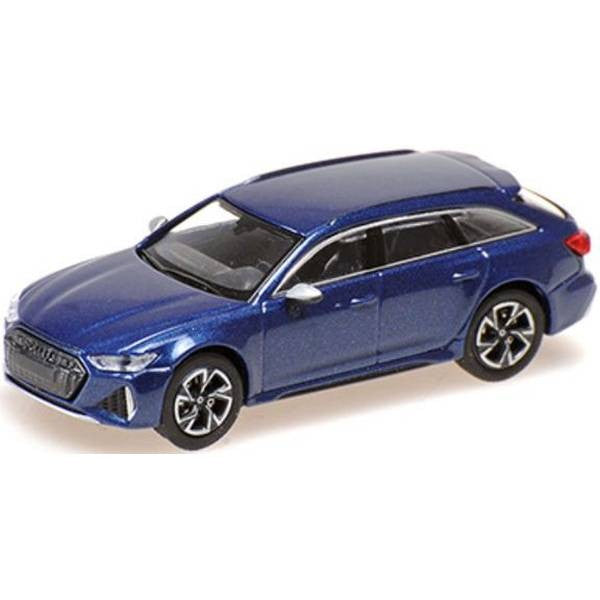【新品即納】[MDL] 1/87 アウディ RS 6 アバント 2019 ブルーメタリック 完成品 ミニカー(870010011) MINICHAMPS(ミニチャンプス) (20240920)