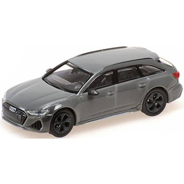【新品即納】[MDL] 1/87 アウディ RS 6 アバント 2019 グレー 完成品 ミニカー(870010012) MINICHAMPS(ミニチャンプス) (20240920)